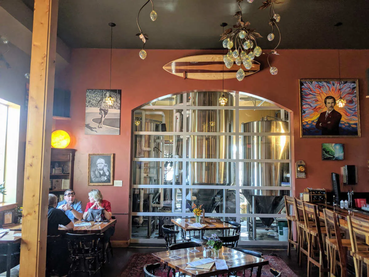 7 Devils Brewing - interior of the brewpub