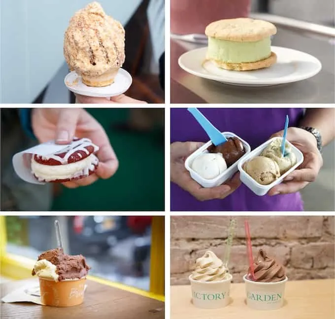 A creamy ice cream cone, a must-try frozen treat in New York