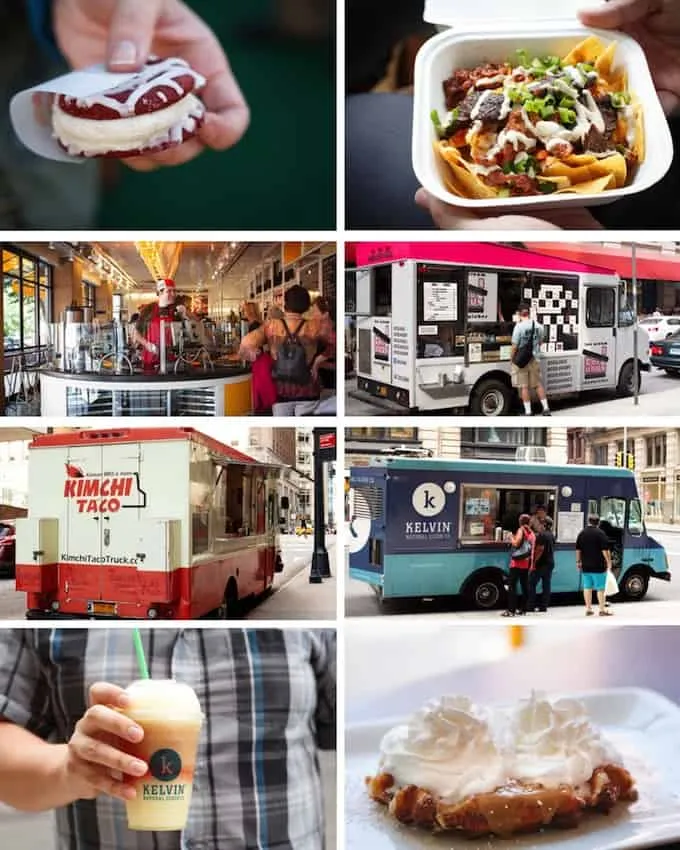 A delicious waffle from a New York City food truck
