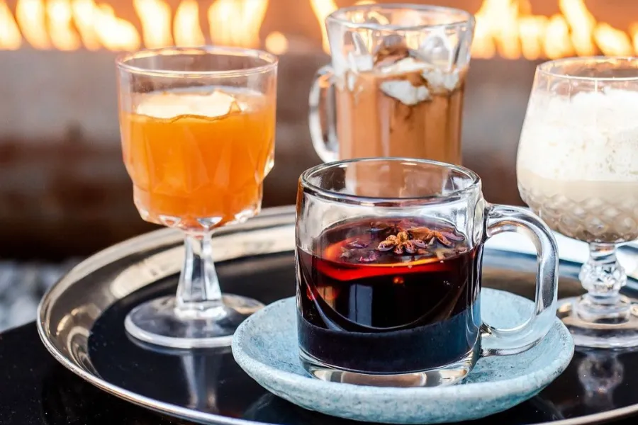 A festive winter cocktail at Dirty Habit, perfect for enjoying seasonal flavors when you Travel To Washington Dc In December.