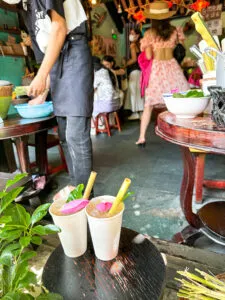 A refreshing drink at Mot Cafe in Hoi An