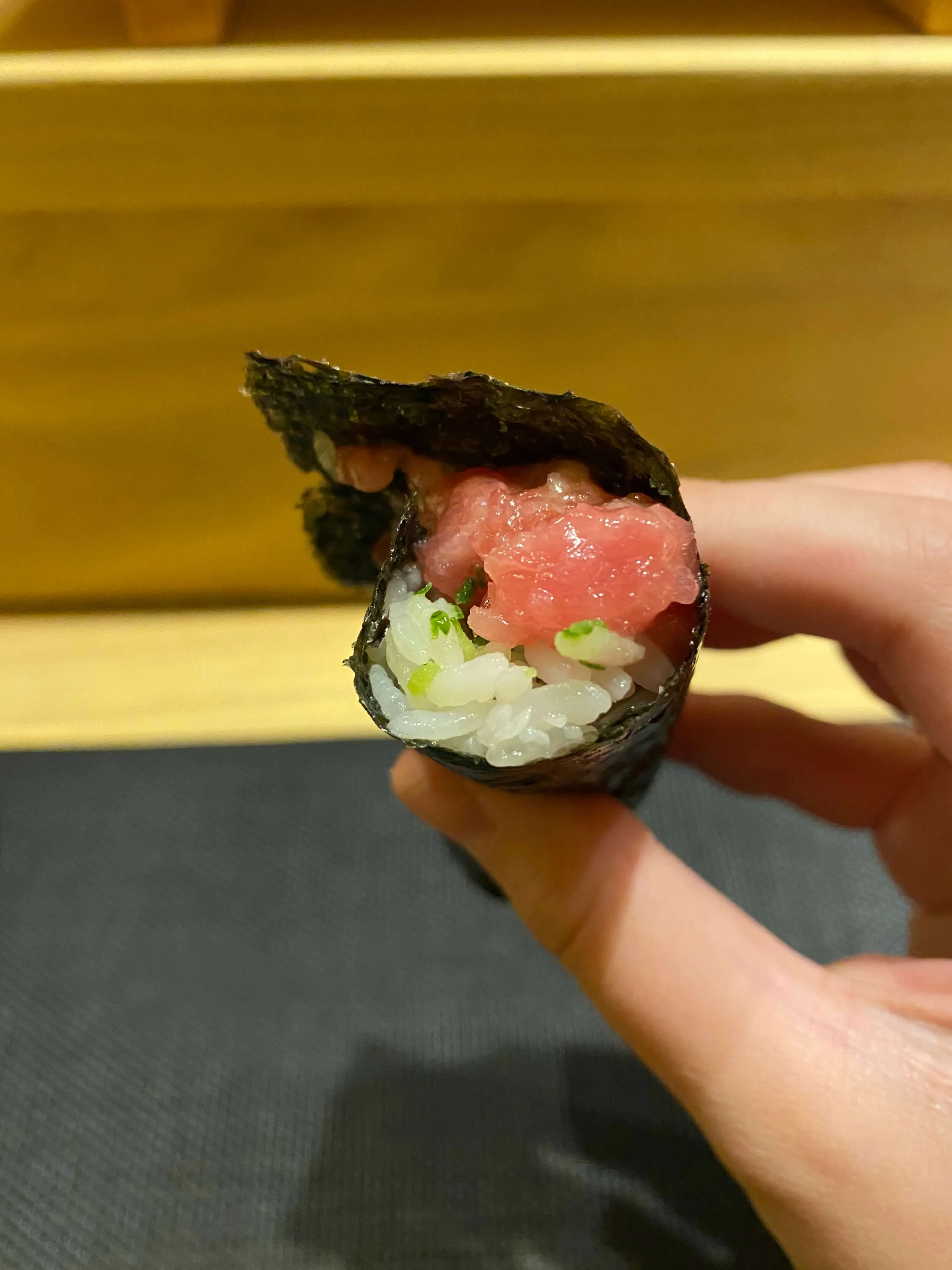A stunning selection of nigiri sushi served at Tsuke Edomae Austin