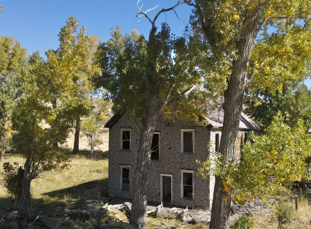 Abandoned ranch house in Modoc County, California
