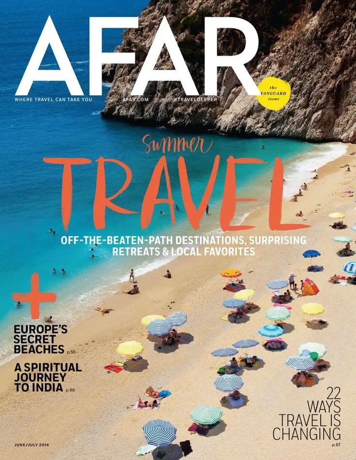 AFAR magazine cover featuring a vibrant cultural scene, inspiring immersive vacation experiences.