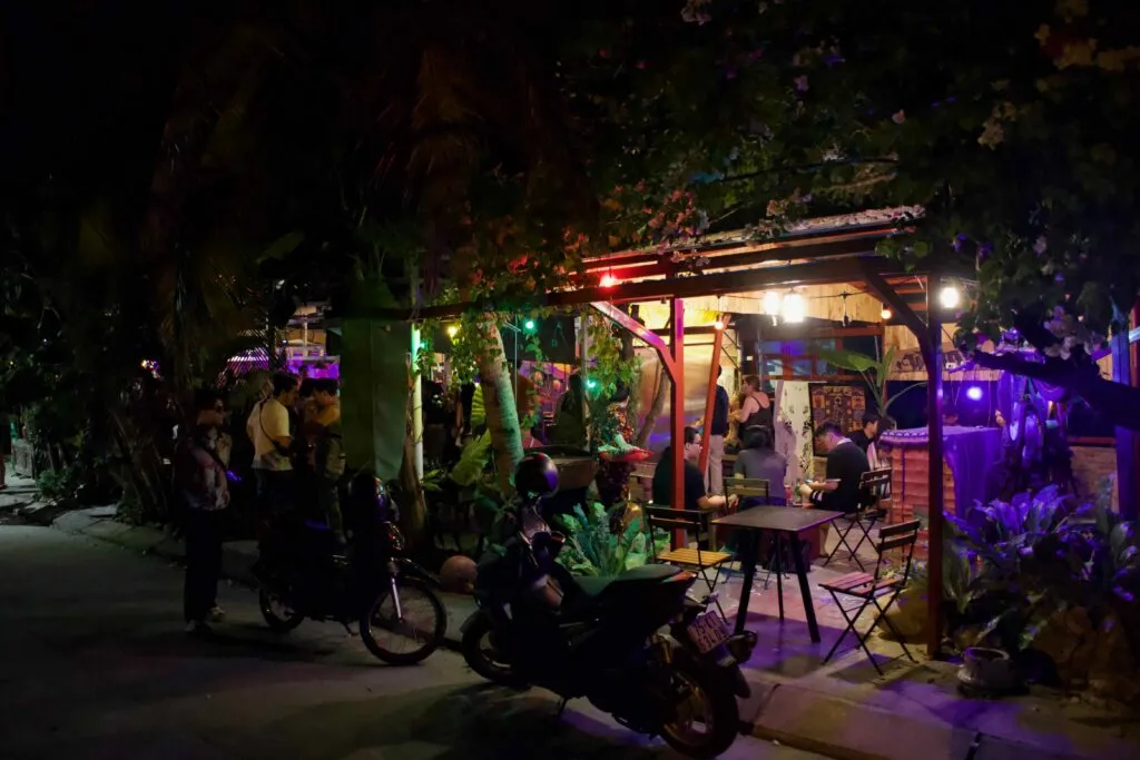 Ambience of The Trip 66 beach bar away from beach
