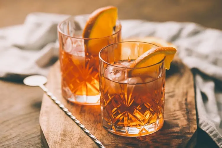 An online mixology class setup with ingredients and tools, suggesting a fun virtual date idea in Las Vegas