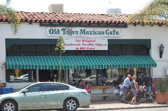 An outdoor dining area at one of the vibrant Old Town San Diego restaurants.