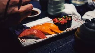 Assortment of fresh hand rolls from Wabi Nori, a sushi restaurant NYC