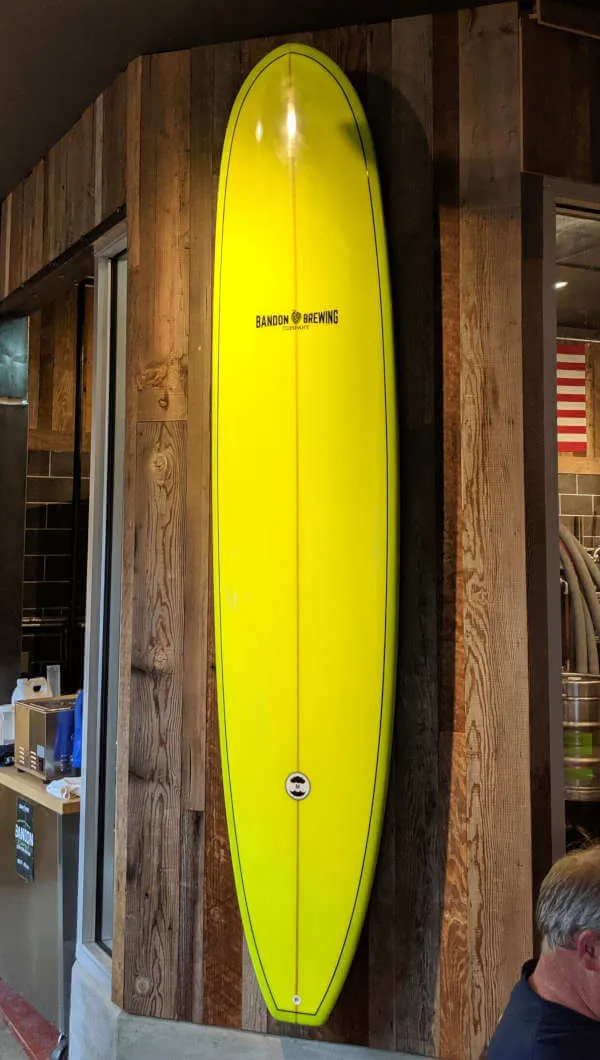 Bandon Brewing surfboard