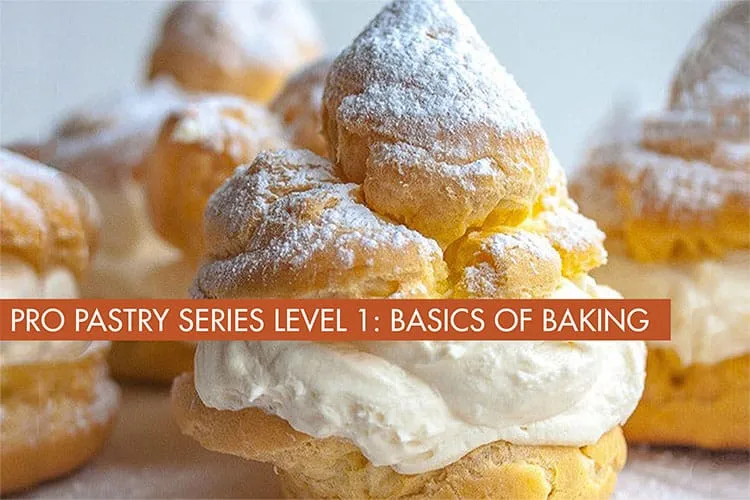 Beautiful pastries made in a professional pastry culinary class Los Angeles