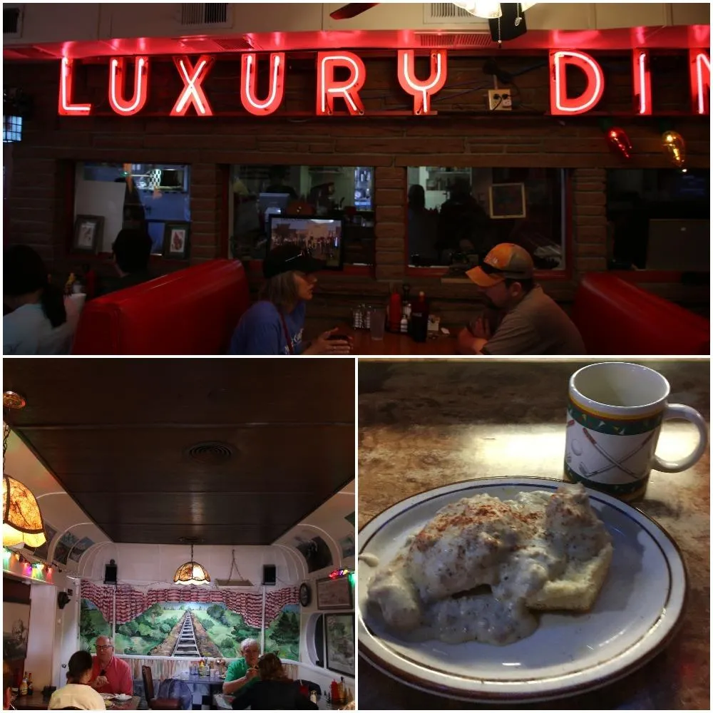 Biscuits and gravy breakfast at Luxury Diner
