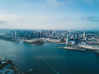 Boats in San Diego harbour, one of the best cities to visit in California