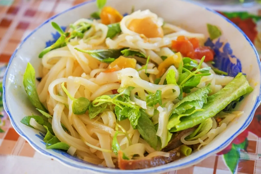 Bowl of mi quang