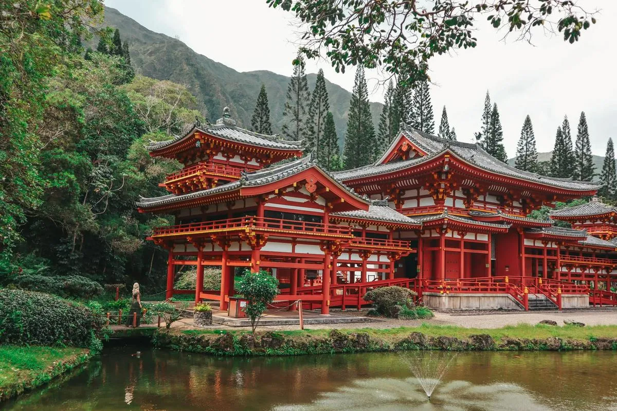 Byodo-In Temple, a tranquil replica temple in Kaneohe, Oahu