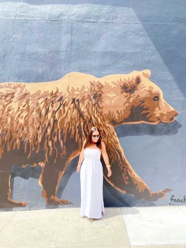 California bear mural by Fnnch