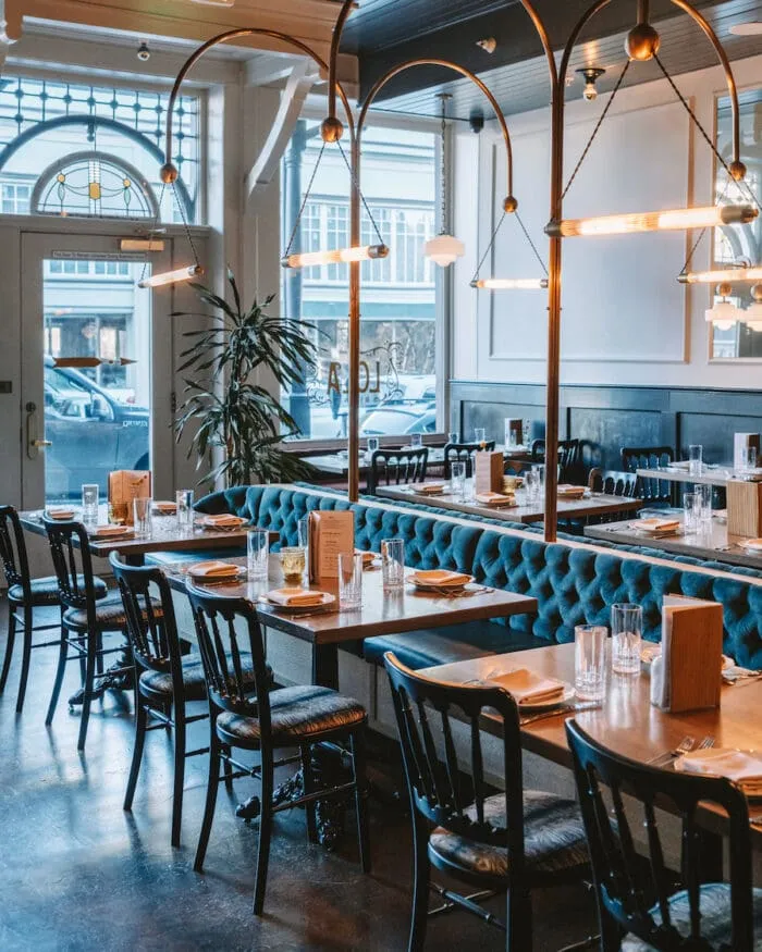 Chic restaurant interior in Nevada, highlighting culinary fun things to do in nevada