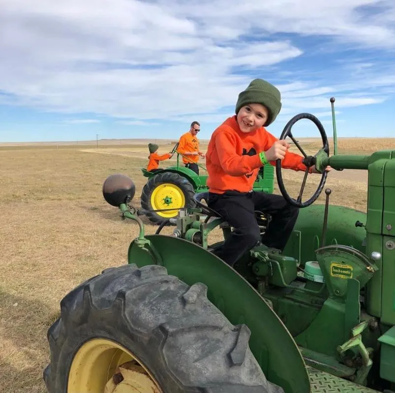 Children exploring the Green Acres Corn Maze in Casper