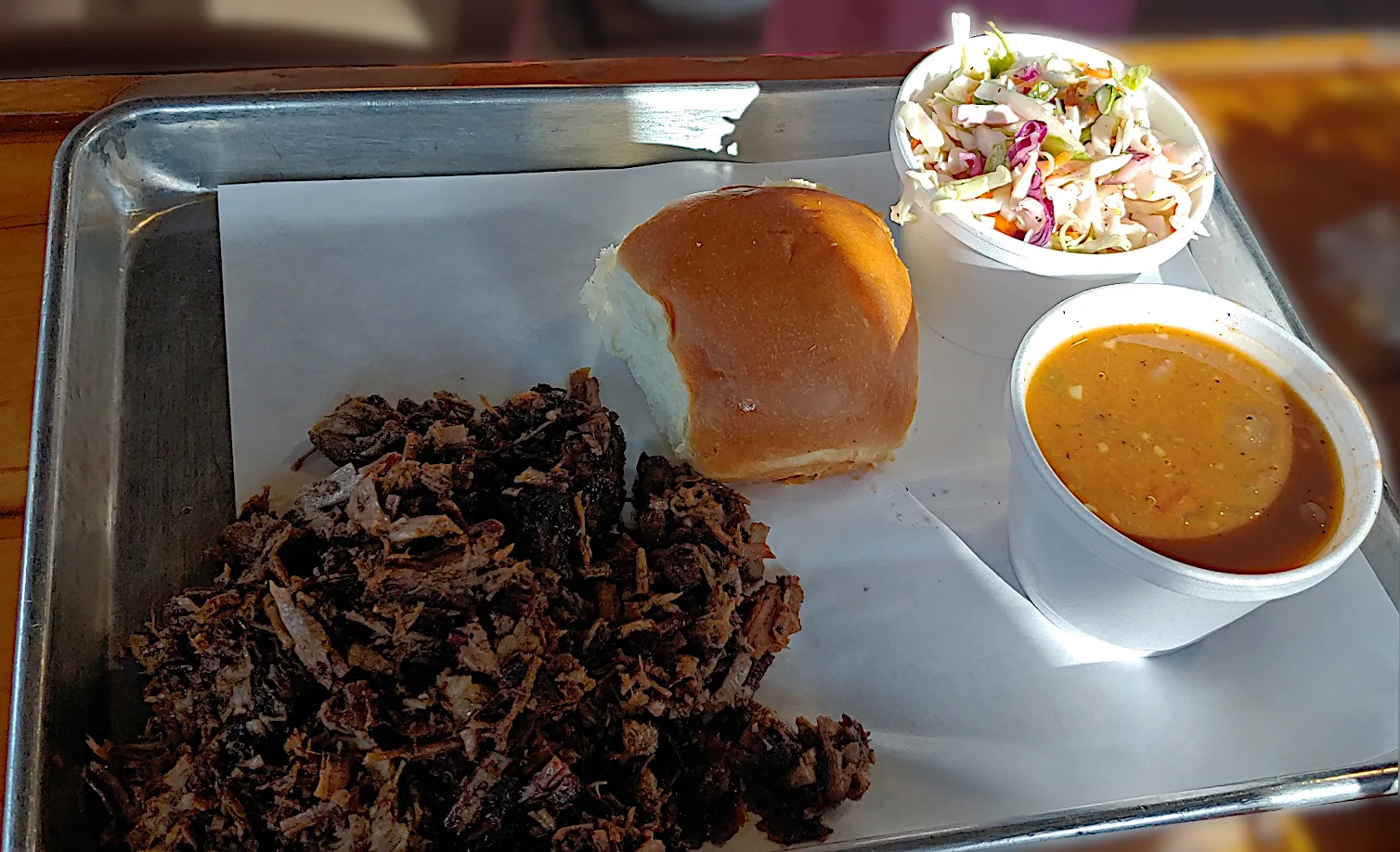Chopped brisket from Smoke Shack BBQ