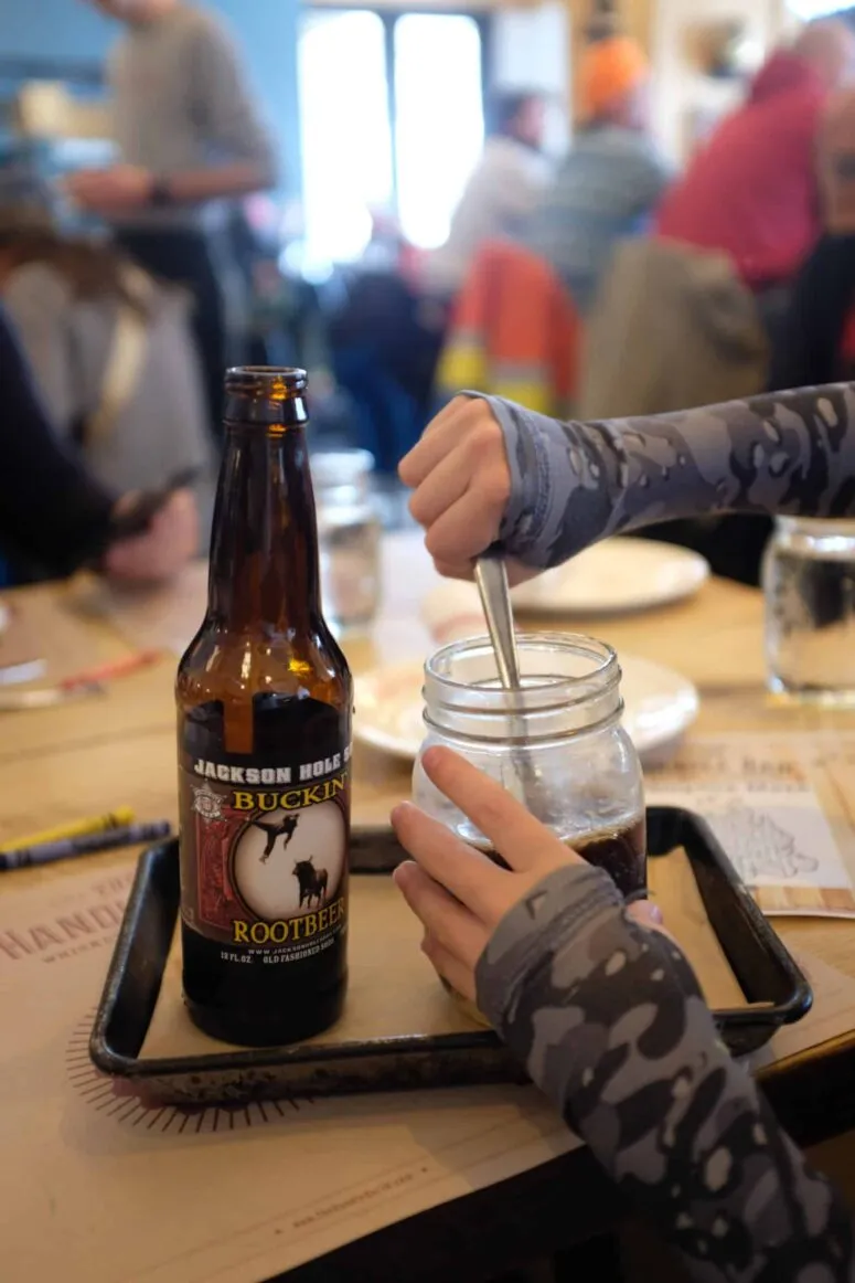 Classic American pub food at a slopeside restaurant in Jackson Hole