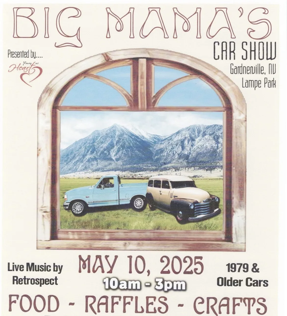 Classic cars on display at a local event, showcasing varied reno activities