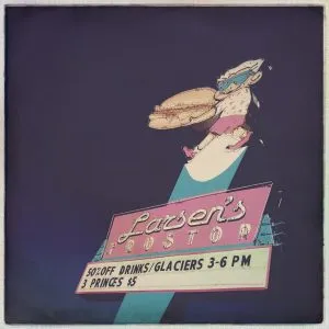 Classic Larsen's Frostop Drive-In sign in Utah, a nostalgic stop for the girl from road trip heading towards Vegas