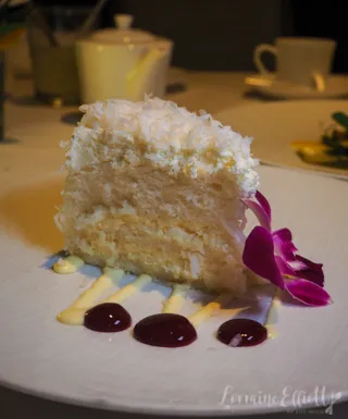 Coconut Chiffon Cake at Halekulani Hotel
