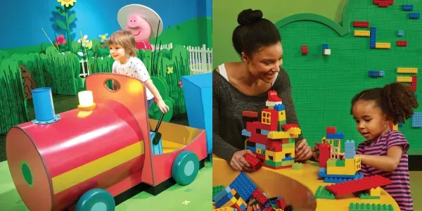 Combo ticket entry for LEGOLAND Discovery Center and Peppa Pig World of Play