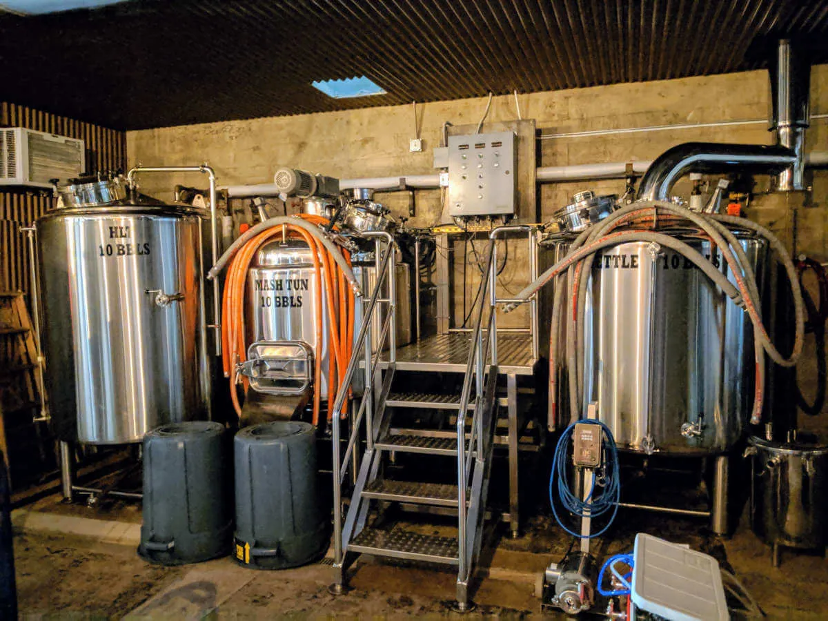Defeat River Brewery brewhouse equipment