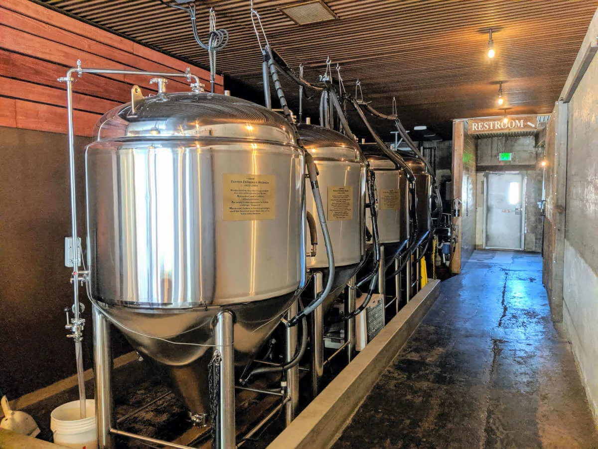 Defeat River Brewery fermenters