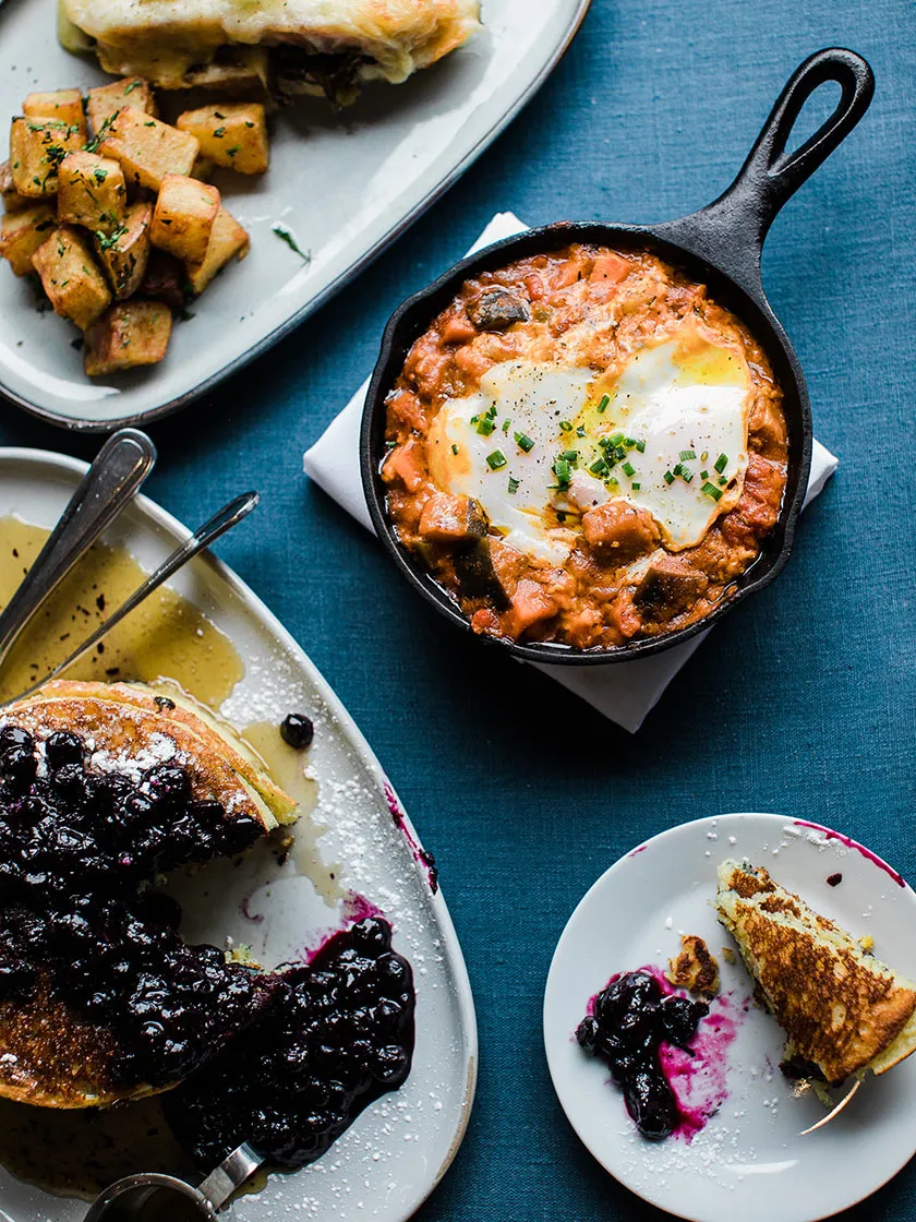 Delicious breakfast plate from Mawa's Kitchen, a favorite culinary spot in mawas aspen.