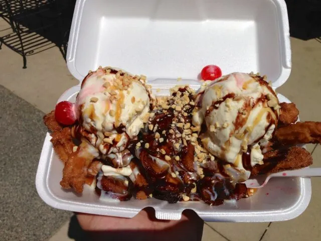 Delicious churro dessert from Churros El Tigre