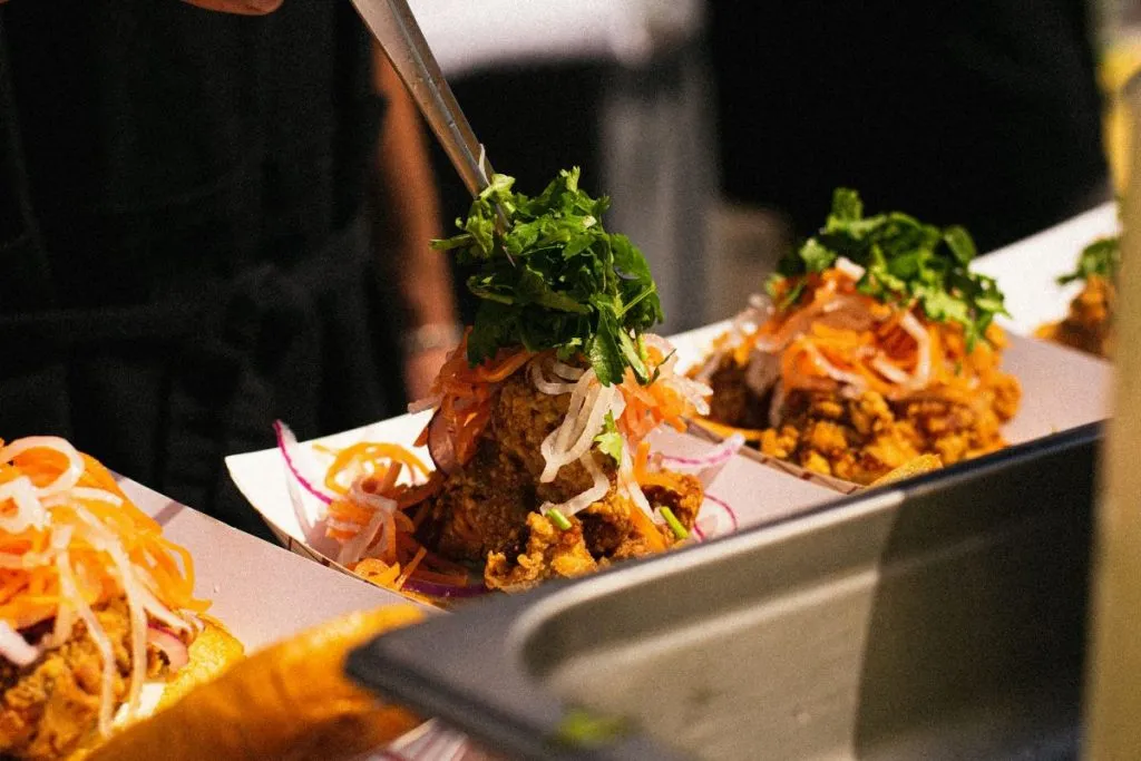 Delicious street food being served at Smorgasburg, a popular NYC food market