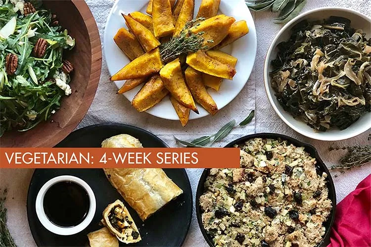 Delicious vegetarian dish prepared in a Los Angeles cooking class focused on plant-based cuisine