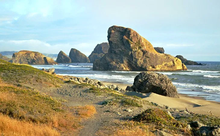 Dramatic coastline and rock formations along the Samuel H. Boardman State Scenic Corridor