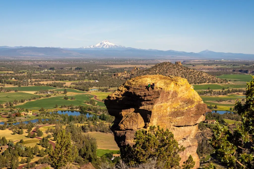 Dramatic high desert landscape seen from the Misery Ridge Trail at Smith Rock State Park