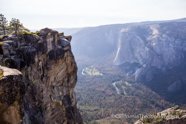 Dramatic view from Taft Point overlooking Yosemite Valley and El Capitan