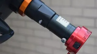 DSLR camera attached in place of the eyepiece on the Celestron Advanced VX 8 EdgeHD for astrophotography
