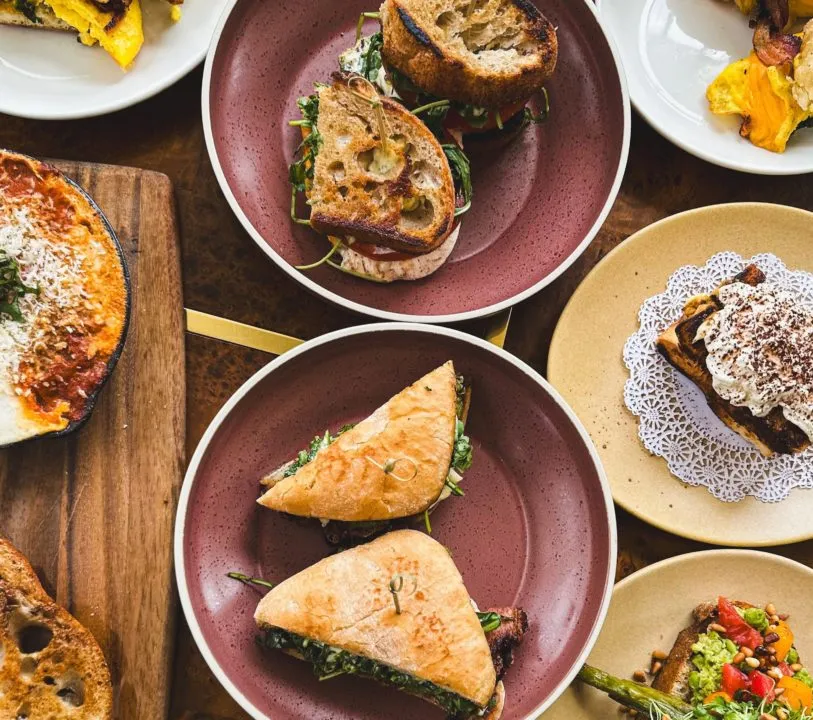 Elevated breakfast and lunch sandwiches served at Blk Mgk coffee bar and restaurant in Colorado Springs.