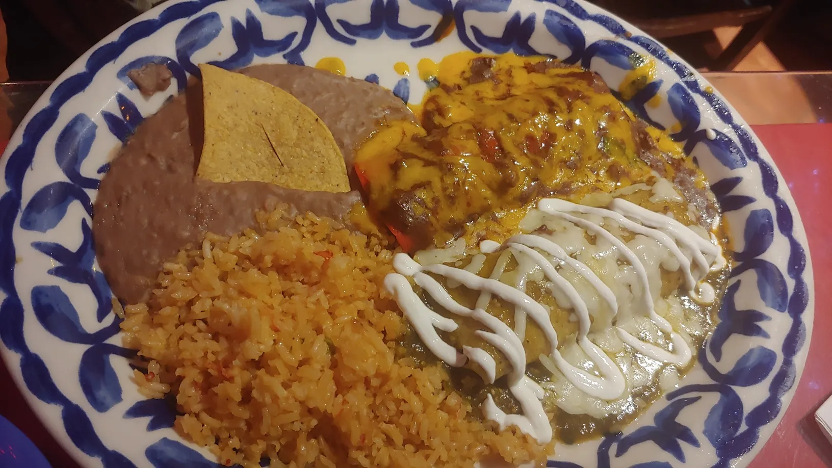 Enchilada dish from Mi Tierra