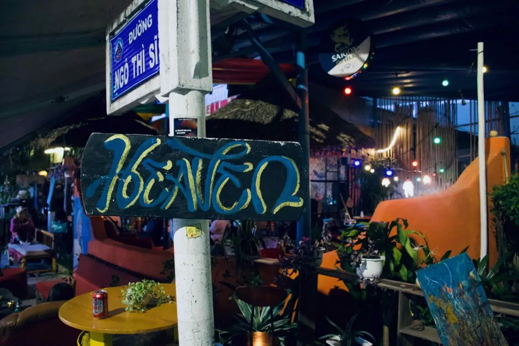 Entrance to the Heaven Bar in Da Nang