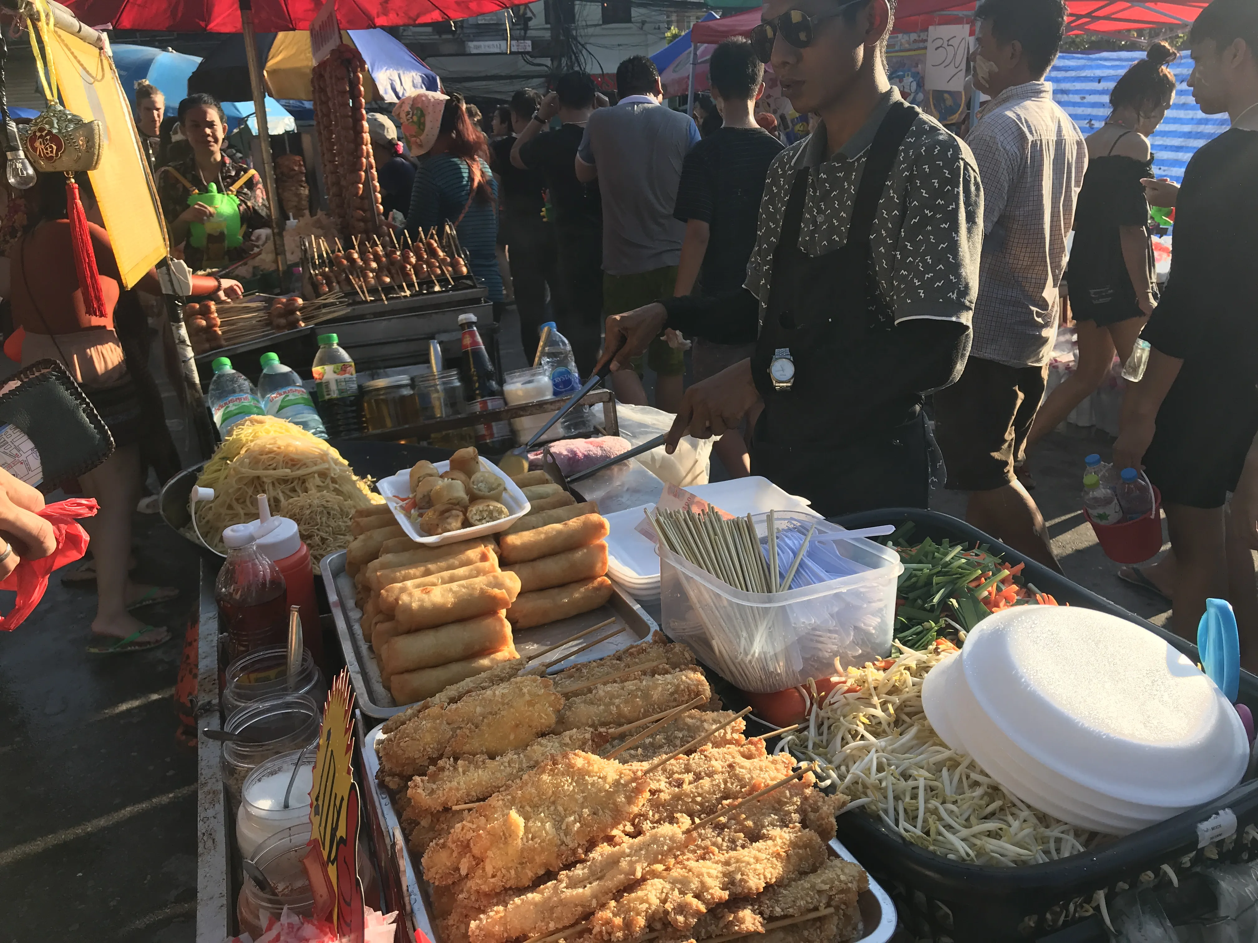 Exploring delicious street foods in Bangkok