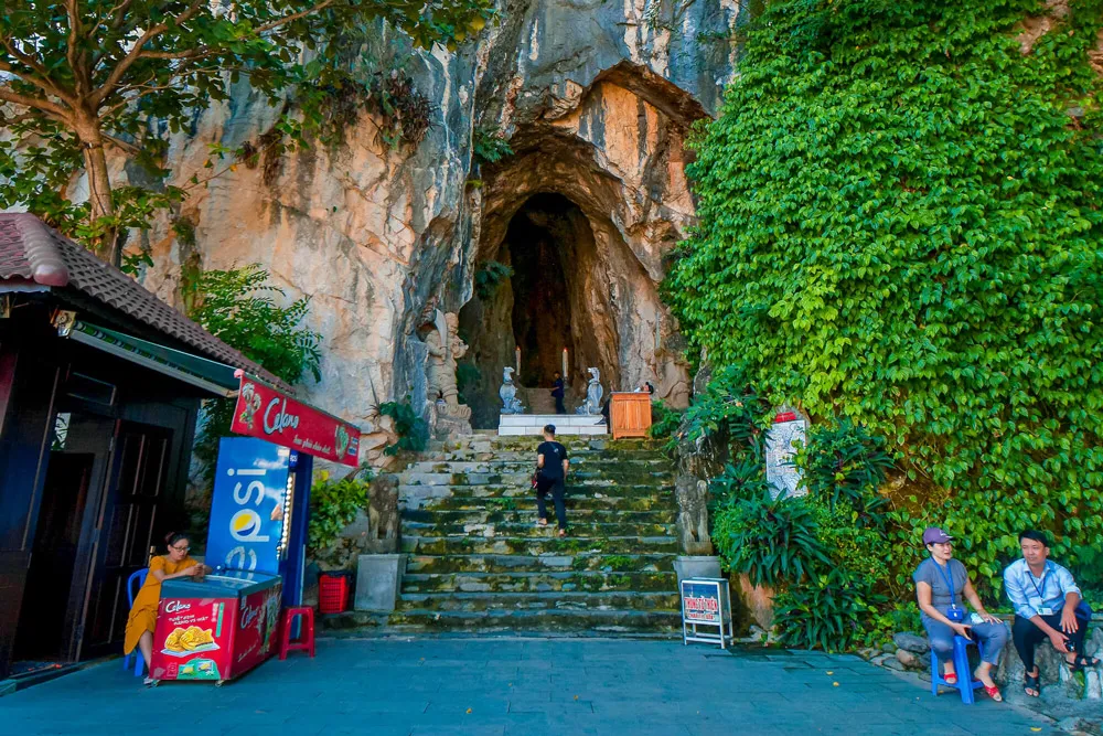 Exploring the caves and viewpoints of the Marble Mountains near Da Nang, Vietnam