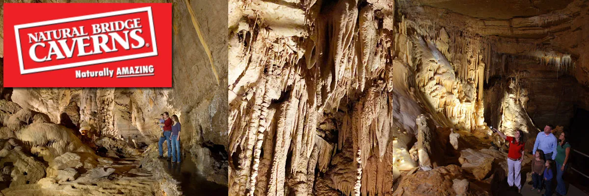 Exploring the impressive stalactites at Natural Bridge Caverns near San Antonio