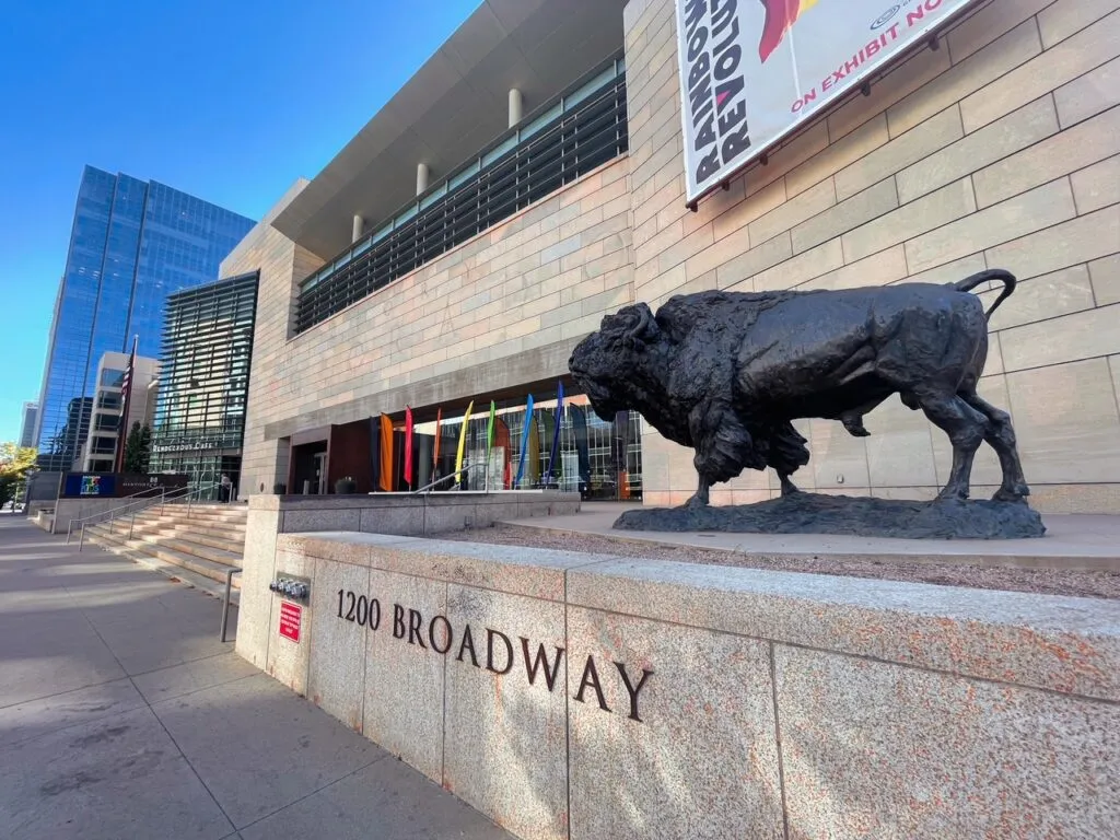 Exterior of the modern History Colorado Center building in Denver