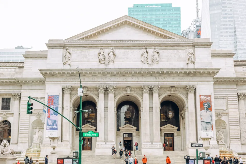 Exterior of the New York Public Library
