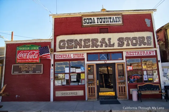 Exterior of the Randsburg General Store in a historic desert town