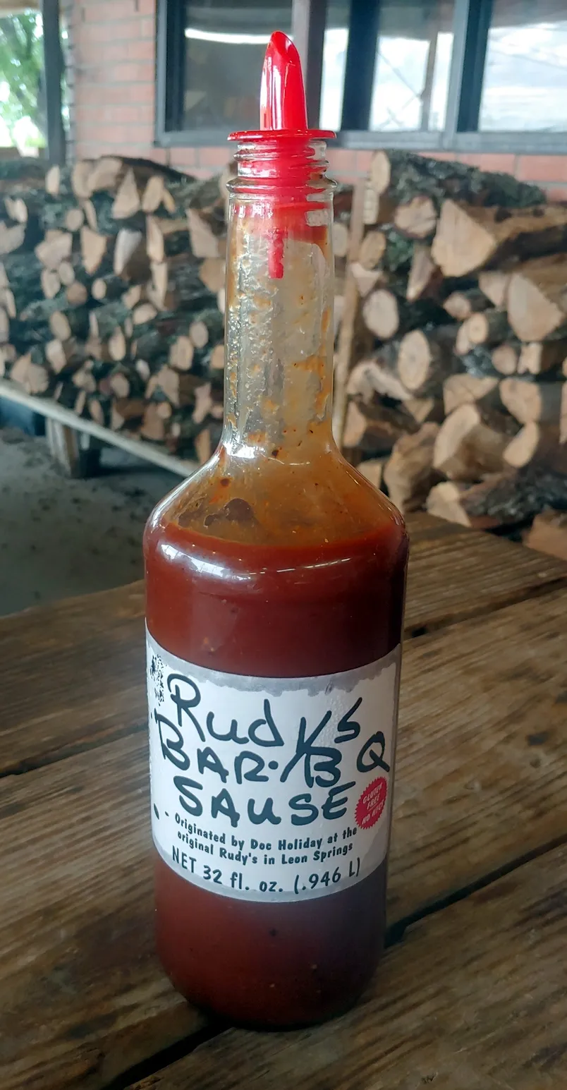 Exterior sign for Rudy's Country Store and Bar-B-Q