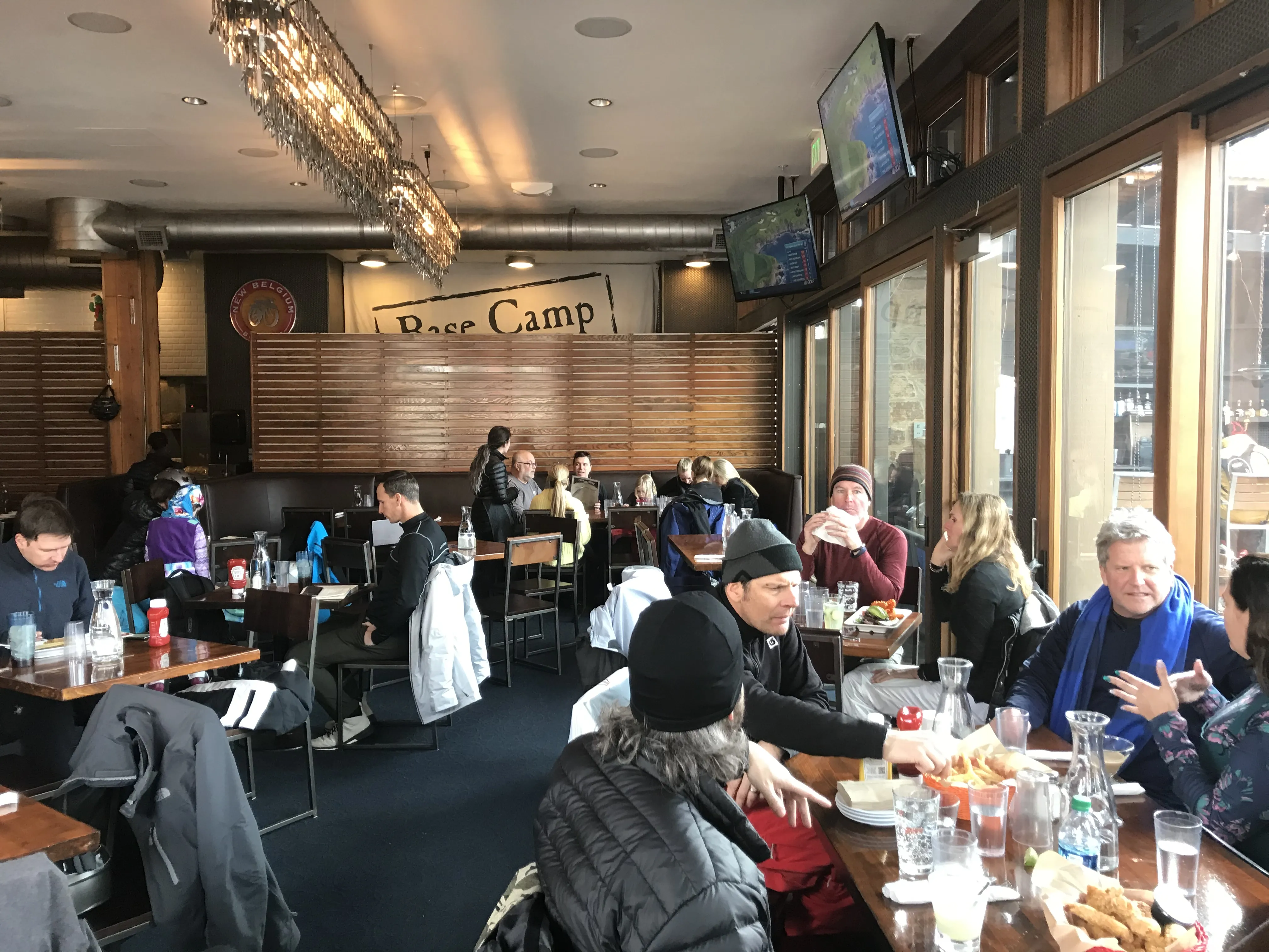 Exterior view of Basecamp Bar &amp; Grill in Snowmass Base Village