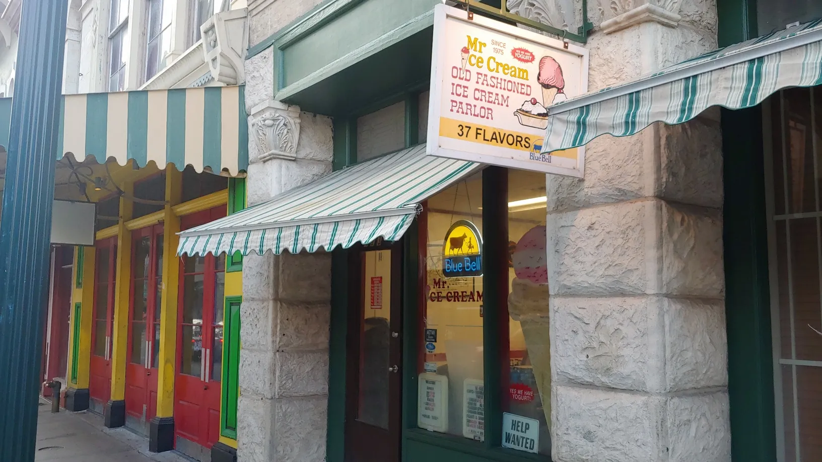 Exterior view of Mr Ice Cream shop