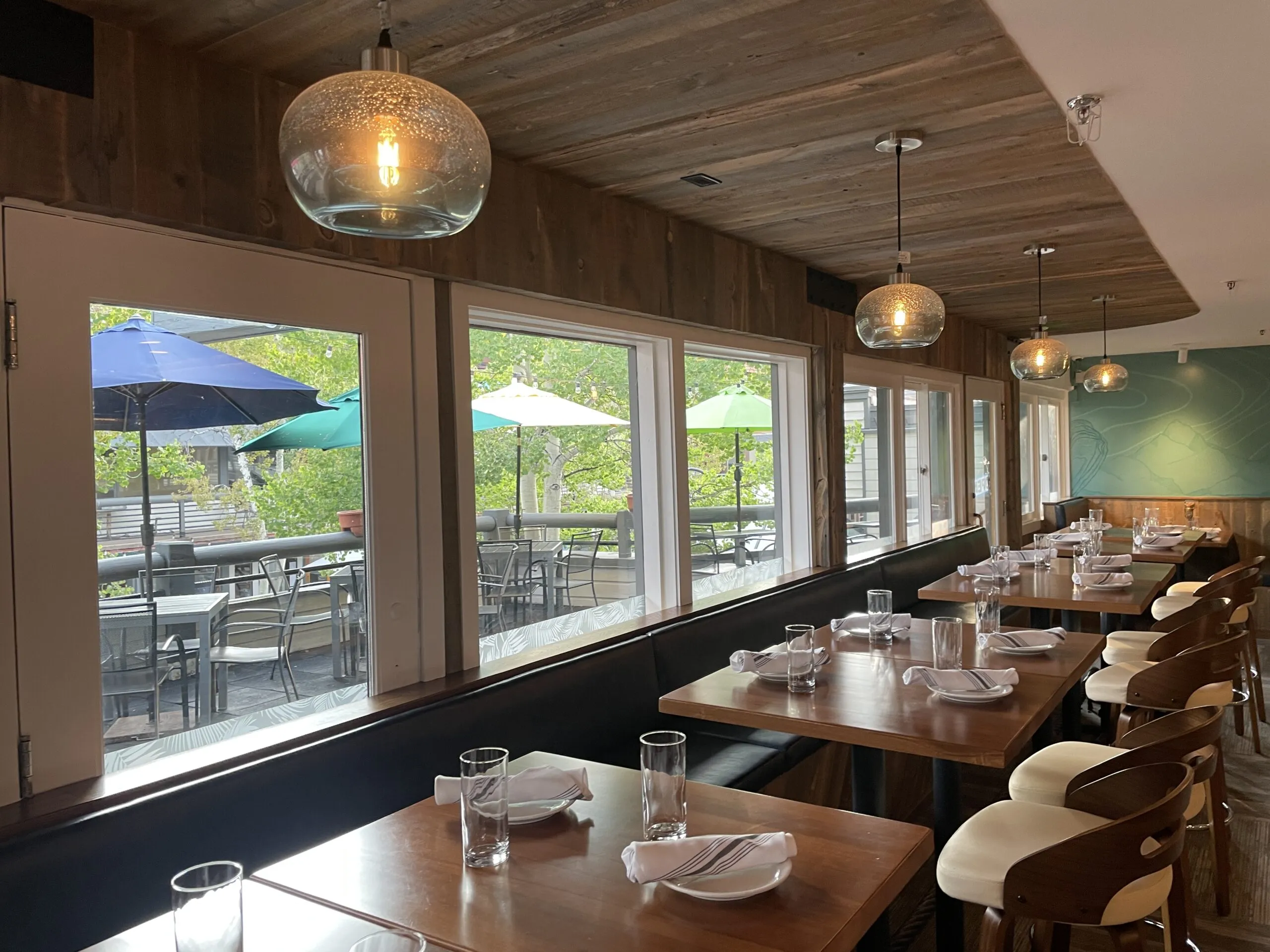 Exterior view of Rock Island Oyster Bar &amp; Grill in Snowmass
